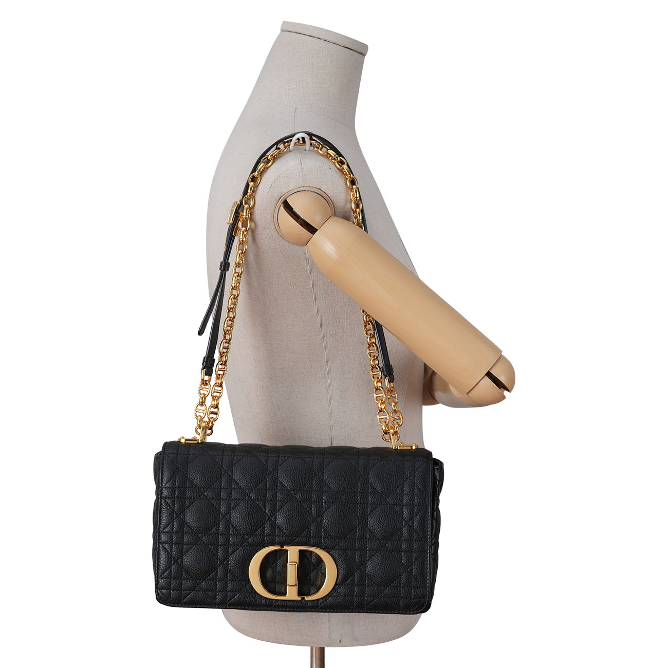 CHRISTIAN DIOR(USED)디올 카로 미듐 체인 숄더백